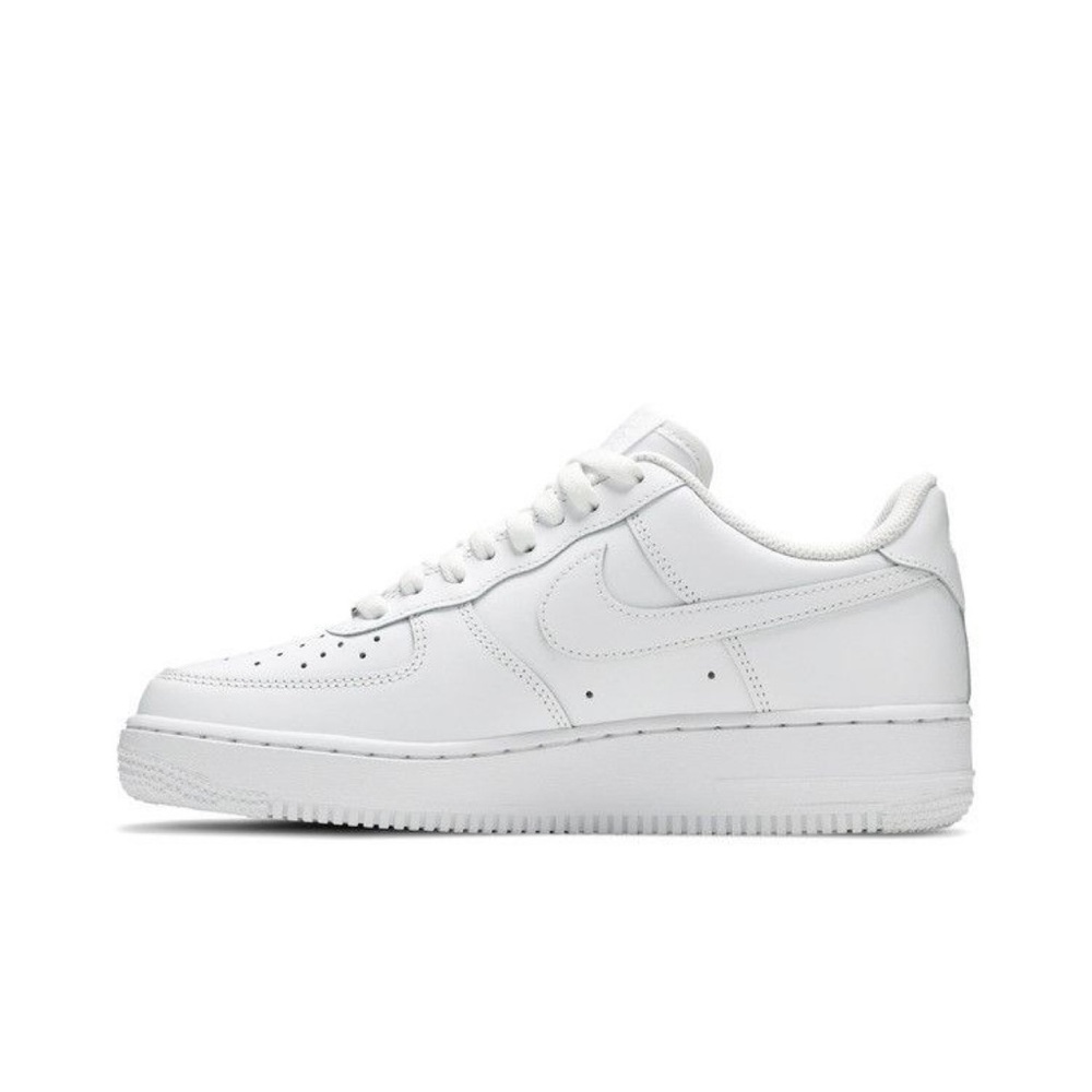 Nike Air Force All-White Athletic Shoes
